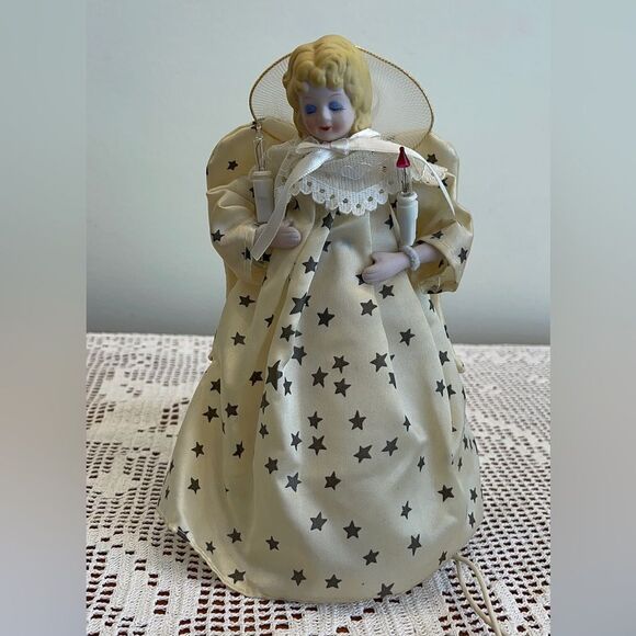Vintage Angel Tree topper || Flashing tree topper || Christmas tree decorations - Picture 12 of 13